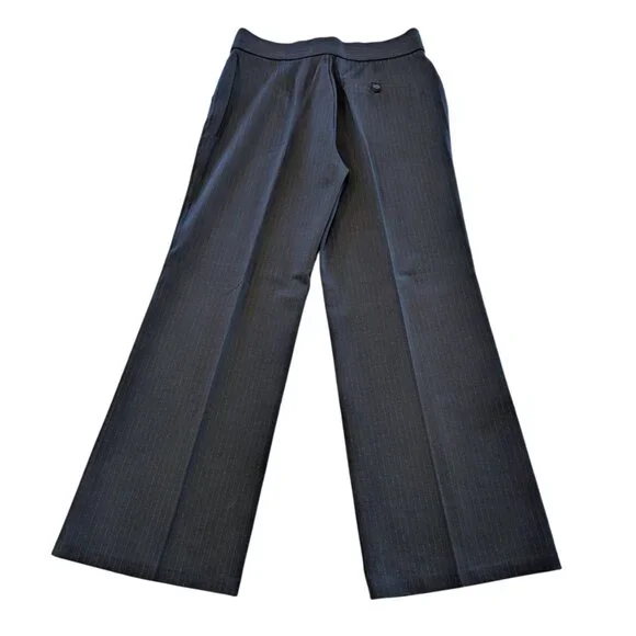 SPANX Nwt PerfectFit Ponte Wide Leg Pants 1X Tall Navy GrayPinstripe SuperSmooth - Picture 3 of 9